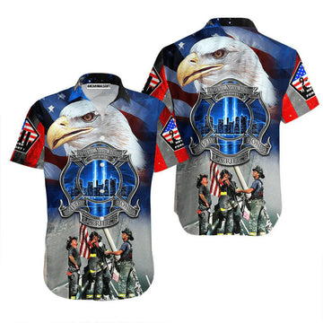 Eagle American Flag Patriot Day 911 Never Forget Aloha Hawaiian Shirts For Men Women, 4th Of July Gift For Summer, Friend, Family, Independence Day