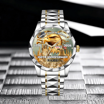 Eagle & Liberty Customized Watch - Personalized Name and Topic - National Commemoration Day Gift