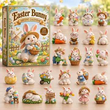 Easter Bunny Advent Calendar 2026 - 24-Day Countdown, Acrylic Charms Every Day Bring New Suprises