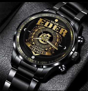 Eder Black Stainless Steel Watch