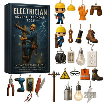 Electrician Advent Calendar Ectrician Christmas Ornament Gift For Electrician Countdown Calendar Lineman Gift Gift For Him Husband