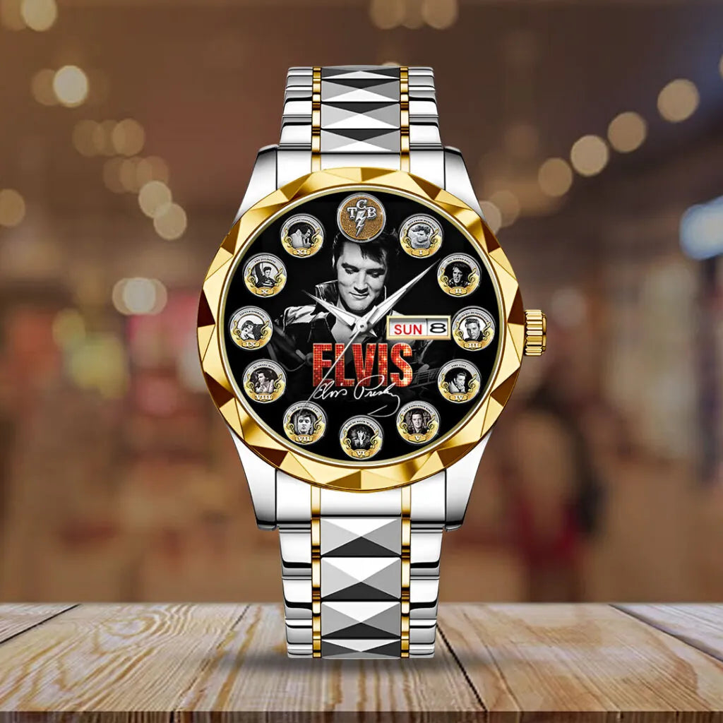 Elvis Presley Alloy Luxury Quartz Watch – GNE 3865