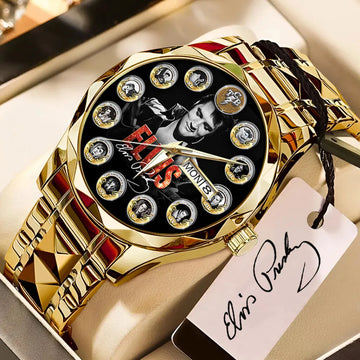 Elvis Presley Alloy Luxury Quartz Watch – GNE 3865