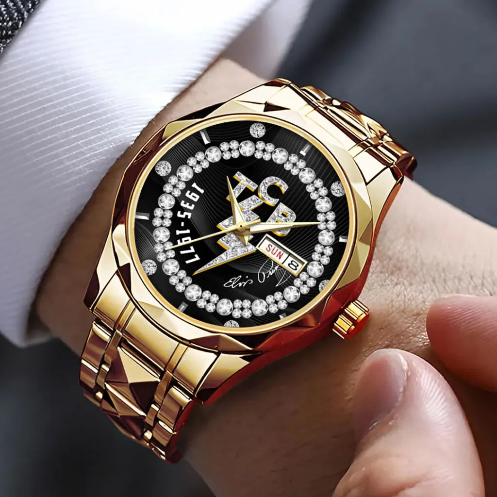 Elvis Presley Alloy Luxury Quartz Watch – GNE 3882