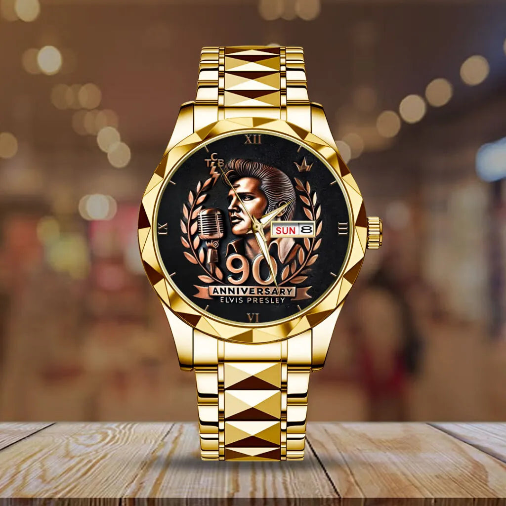Elvis Presley Alloy Luxury Quartz Watch – HOATT 11729