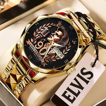 Elvis Presley Alloy Luxury Quartz Watch – HOATT 11729