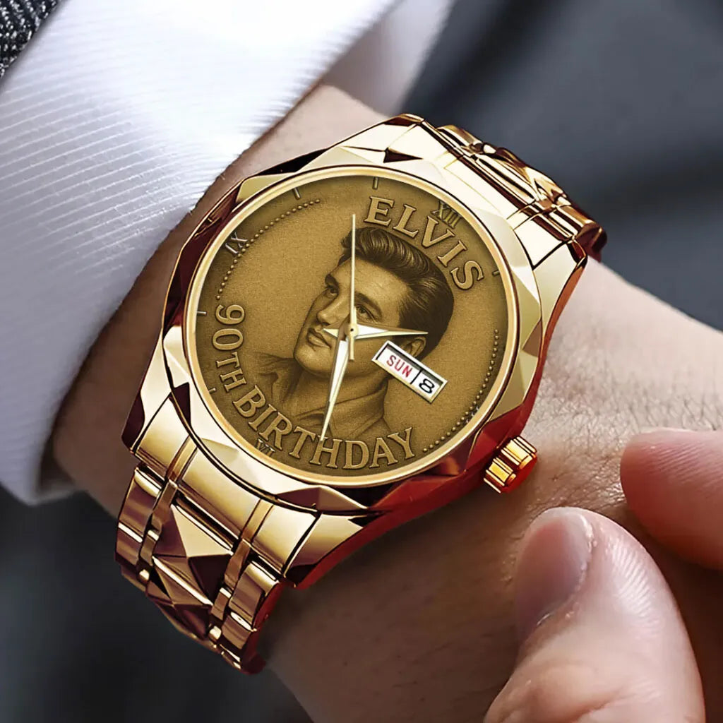 Elvis Presley Alloy Luxury Quartz Watch – NGHIAVT 3002