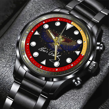 Elvis Presley Black Stainless Steel Watch – HOATT 6150