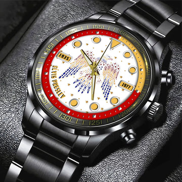Elvis Presley Black Stainless Steel Watch – HOATT 6151