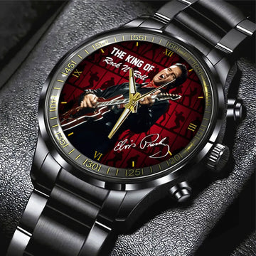 Elvis Presley Black Stainless Steel Watch – HOATT 7577