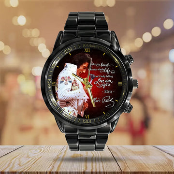 Elvis Presley Black Stainless Steel Watch – HOATT 8106-1
