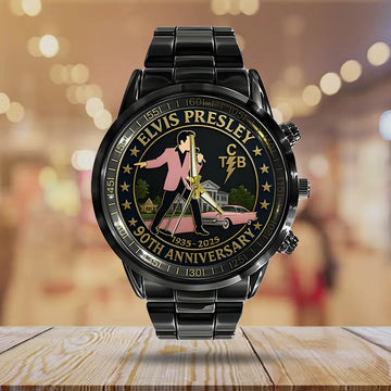 Elvis Presley Black Stainless Steel Watch – MAITM12702