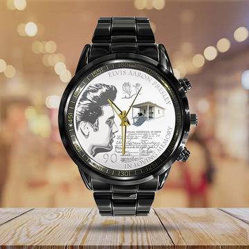 Elvis Presley Black Stainless Steel Watch – TANTN 10120-1
