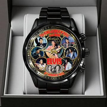 Elvis Presley Black Stainless Steel Watch – TANTN16715