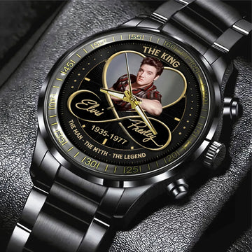 Elvis Presley Black Stainless Steel Watch – MAITM 8160