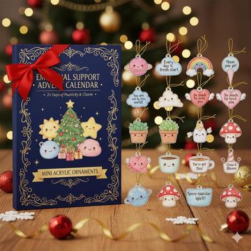 Emotional Support Advent Calendar 2026 20 Days Of Positivity Mental Health Gift Cute Acrylic Ornaments Self Care Christmas Countdown