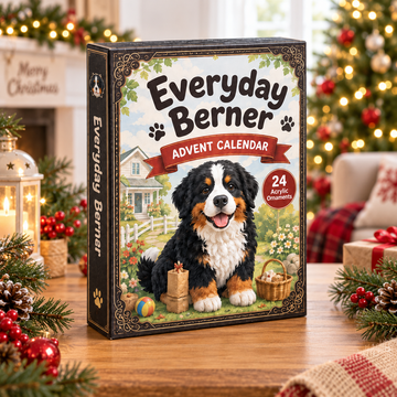 Everyday Berner Advent Calendar 2026 24 Day Festive Countdown Acrylic Charms Blind Box Gift For Bernese Mountain Dog Lovers