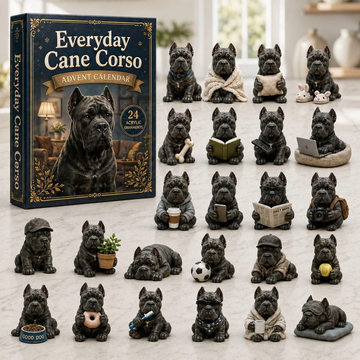 Everyday Cane Corso Advent Calendar 2026 - 24-Day Countdown, Acrylic Charms Every Day Bring New Suprises