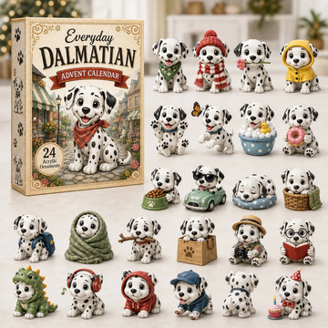 Everyday Dalmatian Advent Calendar 2026 - 24-Day Countdown, Acrylic Charms Every Day Bring New Suprises