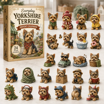 Everyday Yorkshire Terrier Advent Calendar 2026 - 24-Day Countdown, Acrylic Charms Every Day Bring New Suprises