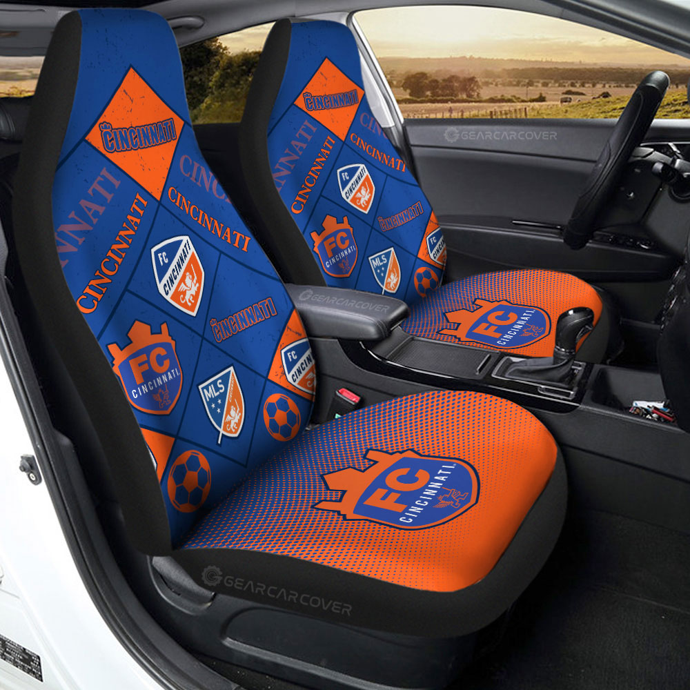 FC Cincinnati Car Seat Covers Sporty Team Collection