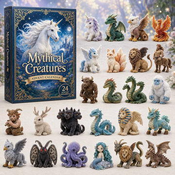 Fantasy Creatures Advent Calendar 2026 - 24-Day Countdown, Acrylic Charms Every Day Bring New Suprises