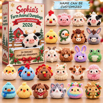Farm Animal Friends Advent Calendar 2026 - 24-Day Countdown, Acrylic Charms