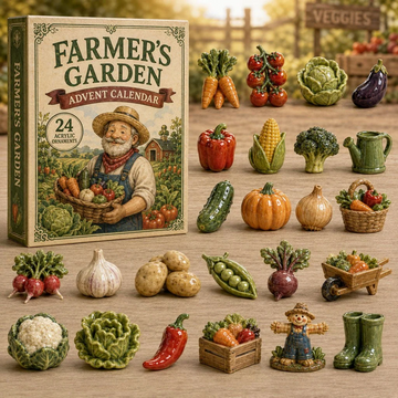Farmer Garden Advent Calendar 2026 - 24-Day Countdown, Acrylic Charms Every Day Bring New Suprises