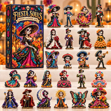 Fiesta Souls advent calendar 2026 - 24-Day Countdown, Acrylic Charms
