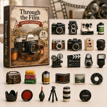 Film Photography Advent Calendar 2026 - 24-Day Countdown, Acrylic Charms Every Day Bring New Suprises