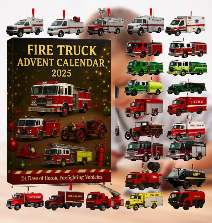 Fire Truck Advent Calendar 2026