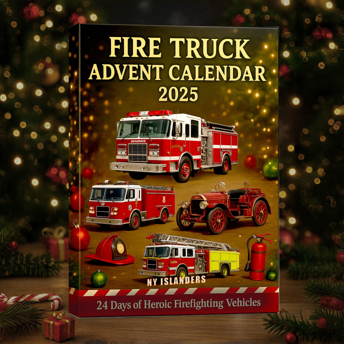 Fire Truck Advent Calendar 2026 24 Mini Rescue Vehicle Models For Kids And Collectors Christmas Countdown Gift For Firefighter Lovers