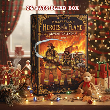 Firefighter Advent Calendar 2026 Heroes Of The Flame 24 Days Blind Box Fireman Christmas Gift Emergency Services Holiday Countdown
