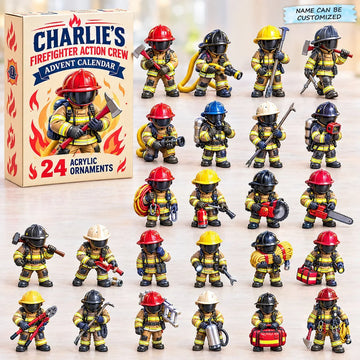 Firefighter Collection Advent Calendar 2026 - 24-Day Countdown, Acrylic Charms