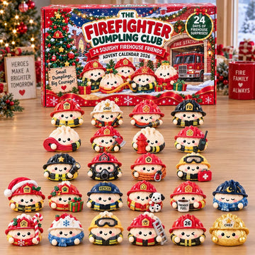 Firefighter Dumpling Club advent calendar 2026 - 24-Day Countdown, Acrylic Charms