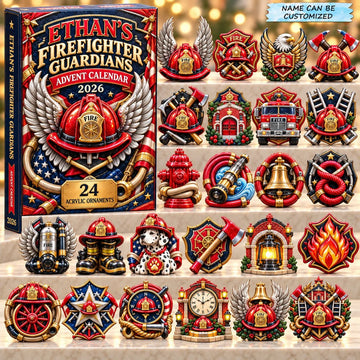 Firefighter Guardians Advent Calendar 2026 - 24-Day Countdown, Acrylic Charms