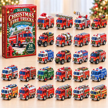Firefighter Helmet Advent Calendar 2026 - 24-Day Countdown, Acrylic Charms