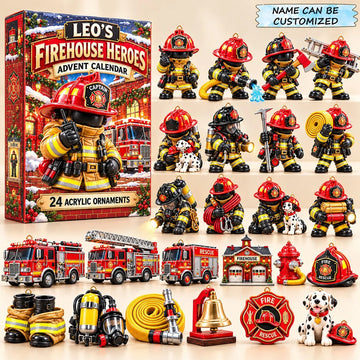 Firehouse Heroes Advent Calendar 2026 - 24-Day Countdown, Acrylic Charms