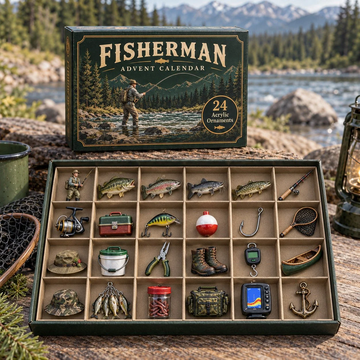 Fisherman Legacy Advent Calendar 2026 - 24-Day Countdown, Acrylic Charms Every Day Bring New Suprises