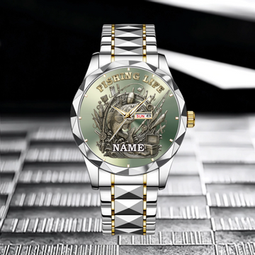 🎣Fishing Life Customized Watch - Personalized Name - Gift For Fishing Enthusiasts