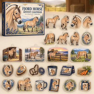 Fjord Horse Advent Calendar 2026 - 24-Day Countdown, Acrylic Charms