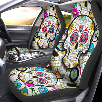 Florida Panthers Car Seat Covers Custom Sugar Skull Car Accessories