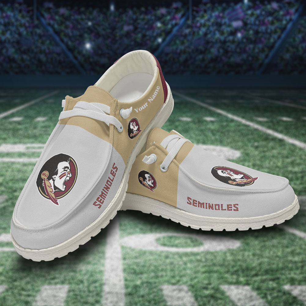 Florida State Seminoles Hey Dude Shoes, NCAA Shoes – Custom name - Ingenious Gifts Your Whole Fami