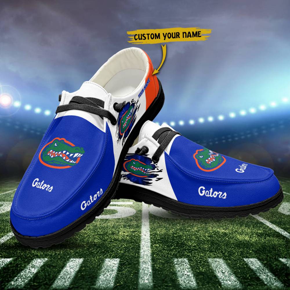 Florida Gators Hey Dude Shoes, NCAA Shoes, White Hey Dudes - Ingenious Gifts Your Whole Family