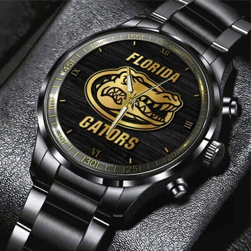 Florida Gators Men’s Basketball Black Stainless Steel Watch