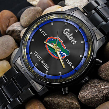 Florida Gators NCAA Personalized Black Style Hand Watch Gifts For Fan