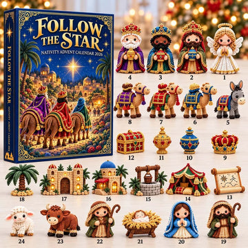 Follow The Star Advent Calendar 2026 - 24-Day Countdown, Acrylic Charms