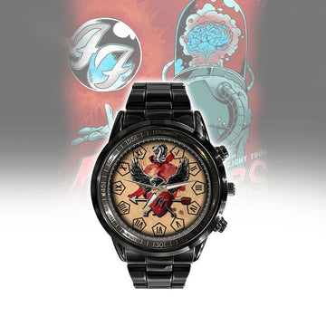 Foo Fighters Light Tour Stainless Steel Watch, Foo Fighters Music Band Watch