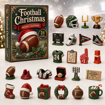 Football Christmas Advent Calendar 2026 - 24-Day Countdown, Acrylic Charms Every Day Bring New Suprises