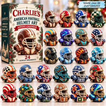 Football Collection Advent Calendar 2026 - 24-Day Countdown, Acrylic Charms